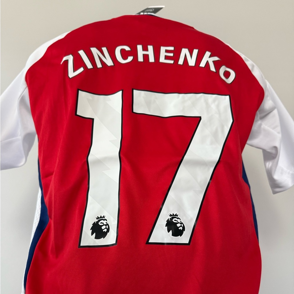 Oleksandr Zinchenko Arsenal New Men's Premier League Adidas Red Soccer Jersey - Picture 9 of 9